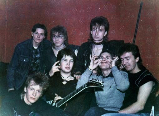 Группа «Облачный Край» с друзьями. Ленинград, 1984