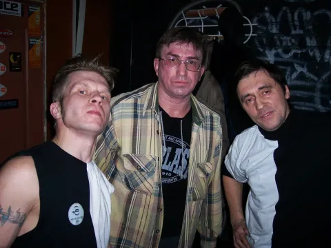 Three musicians together.