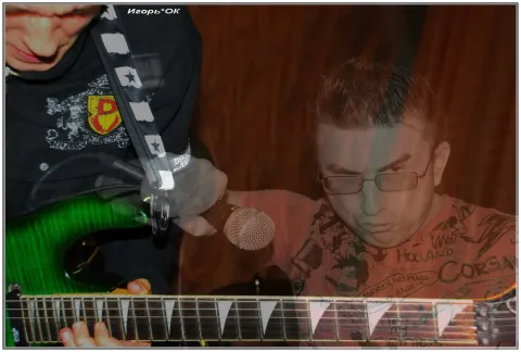 Close-up of a guitar.